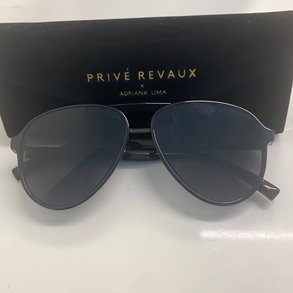 Prive Revaux x Adriana Lima black frame sunglasses